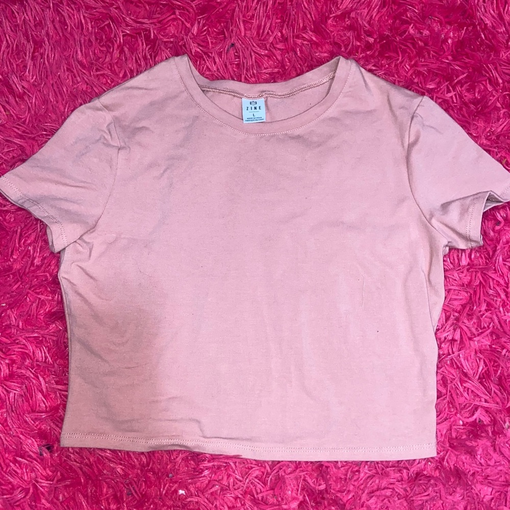 Zine Clothing Blush Pink Crop Top